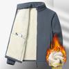 Men's Plus Size Lamb Fleece Jacket - Warm Polar Fleece for Autumn & Winter