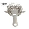 Home Bar Accessories Cocktail Strainer, Stainless Steel 4 Prong Strainer with High Density Spring, Drink Professional Bartending Tools for Bartenders