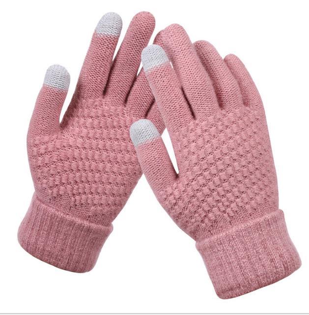 Winter Warm Full Finger Touchscreen Mittens for Women