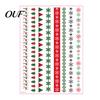 DIY Christmas Candle Art Transfer Stickers, Holiday Craft Supplies, Waterproof Festive Water Slide Decals Decorative for Making And Home Decor Paper
