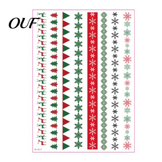 DIY Christmas Candle Art Transfer Stickers, Holiday Craft Supplies, Waterproof Festive Water Slide Decals Decorative for Making And Home Decor Paper