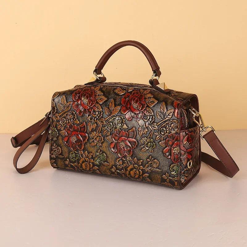 Мягкая женская сумка с крокодиловым узором на одно плечо Boston pillow bag