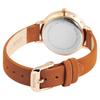 Montre femme - RAPTOR - Crinkle - 32 mm - Cadran bleu - Bracelet cuir marron