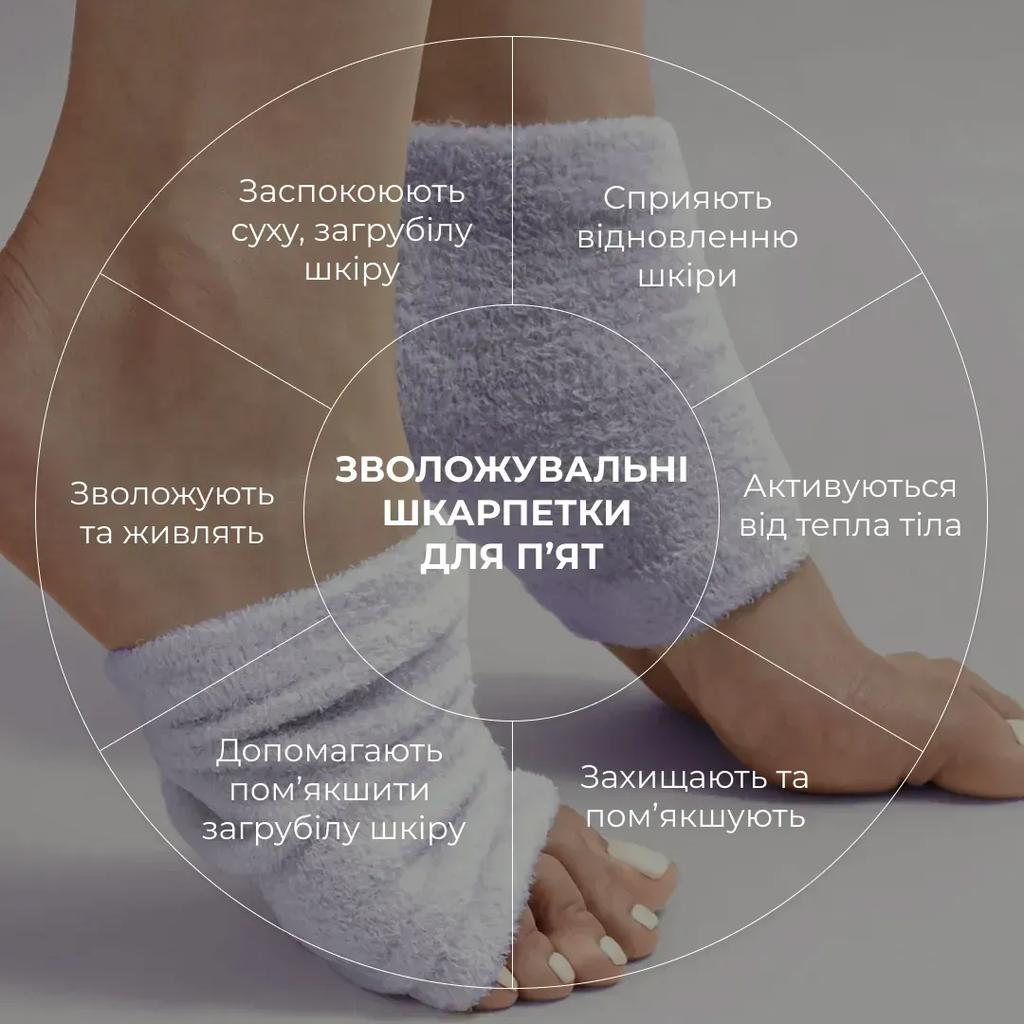Увлажняющие носки для пяток HydraHeel Soft Socks Hillary