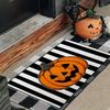 Хэллоуин Тыква Ведьма Праздничный Коврик для Входной Двери Грязеотталкивающий Нескользящий Пылезащитный Теплый Бытовой Коврик для Ног