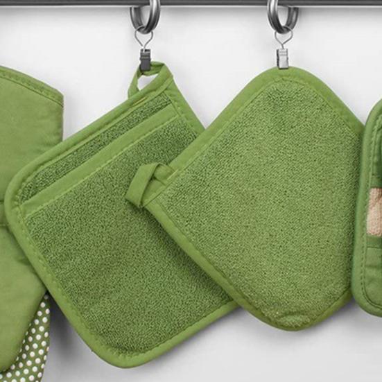 2 шт. варежки для выпечки дышащие антиожоговые хлопковые нескользящие прихватки для духовки для ежедневного использования