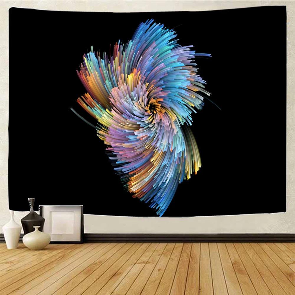 Абстрактный персонаж Боковая сторона Узор Подвесной Ткань Спальня Гостиная Гобелен Домашнее Настенное Украшение Гобелен