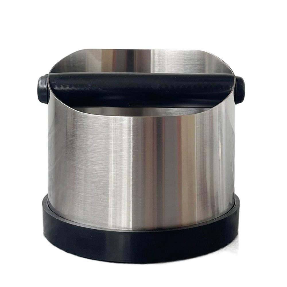 Shock Absorbent Coffee Knock Box Durable Removable Knock Bar Coffee Grounds Bucket Large Capacity Anti Slip Base