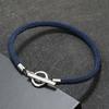 Stylish Men Bracelet Rope Stainless Steel OT Buckle Lucky Red Thread Braslet 7 Colors Milan String Beach Nautical Braclet Homme