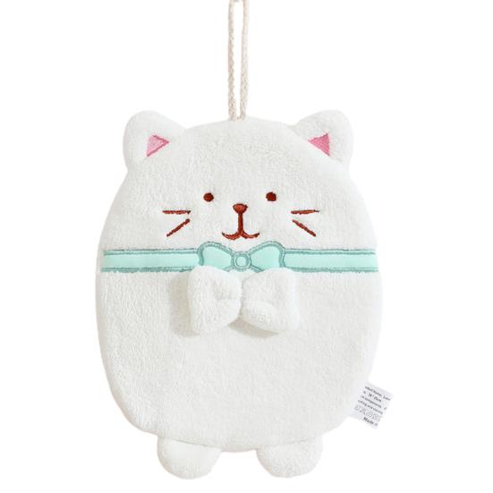 Полотенце для рук в ванной комнате, не линяет, сухое, толстое, с милым мультяшным котом, декор для чистки, кухонный инструмент ARI