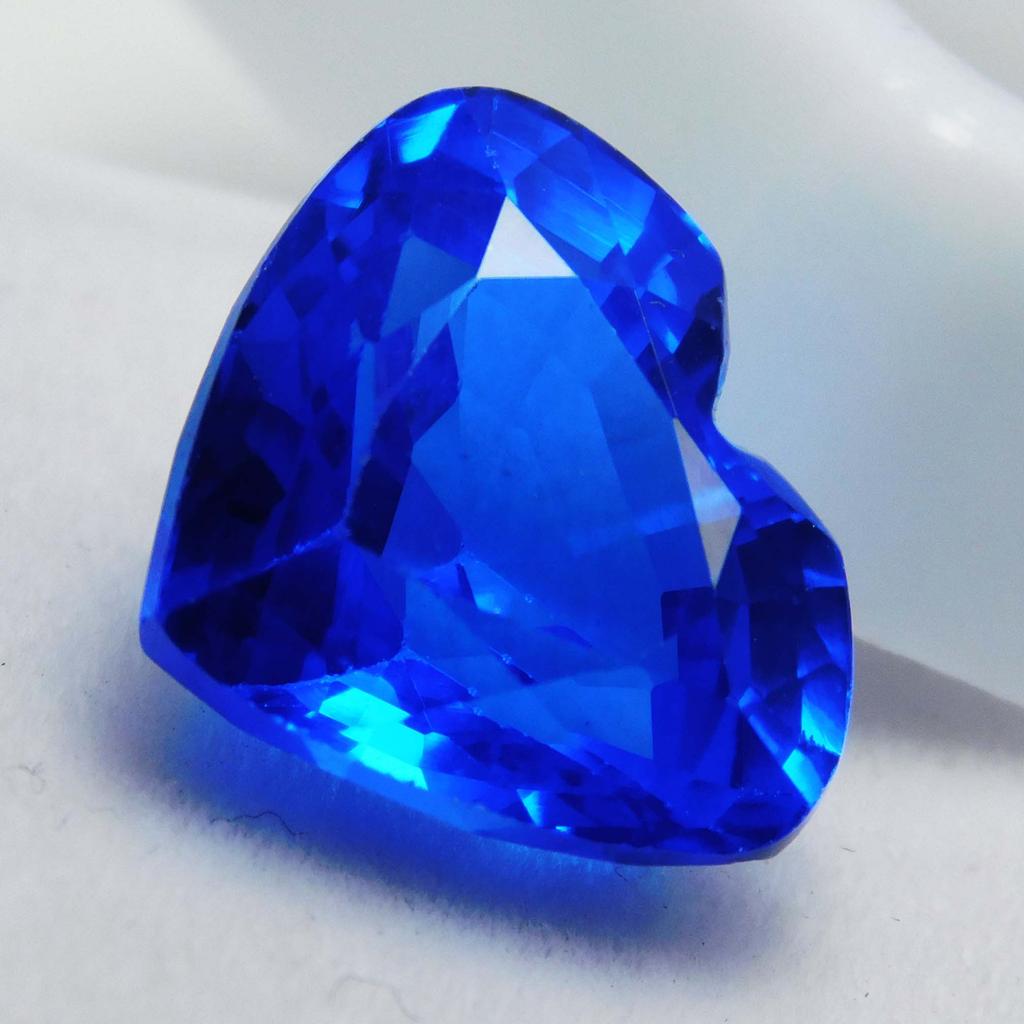 Natural Blue Tanzanite Heart Cut 8 Carat Ring Making Loose Gemstone