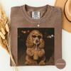 Funny Cocker Spaniel Iced Coffee Tshirt, Cocker Spaniel Dog Mom Gift, Retro Coffee Dog Tee, Cute Spaniel Gift, Vintage Graphic Tee Gift