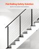 VEVOR Cable Railing Post, 42x1x2 Inch Stair Railing Post, with Pre-Drilled 30 degrees Angled Holes