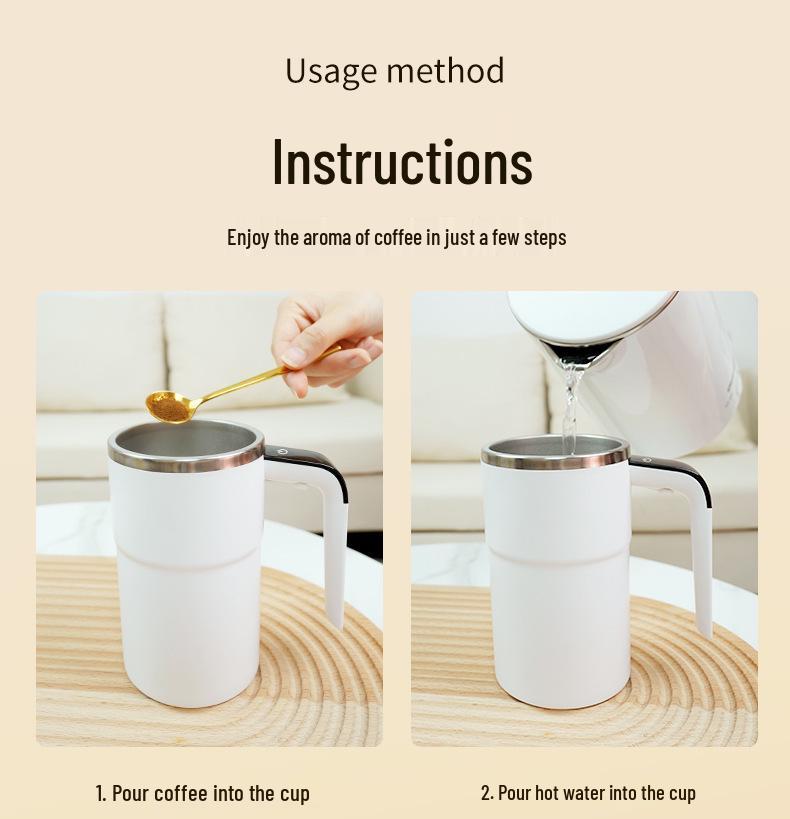 Перезаряжаемый умный магнитный стакан для протеиновых коктейлей с автоматическим перемешиванием