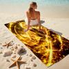 1pc Agatsuma Zenitsu Beach Towel, Comfortable and Thick, and Swimming/Bath/Picnic/Camping Towel, Suitable for Seaside Beaches