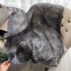 Новый бренд класса люкс Леопардовый принт Повязка на голову Шарф Женская Мода Шелковый Сатин Повязка на волосы Сумка Напульсник Бафф Платок Шаль