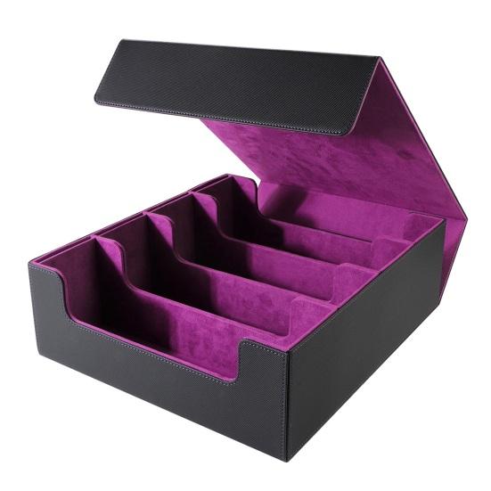 Yousheng Trading Card Storage Box Magnetic Closure 4-Row Deck Case Large Capacity Card Deck Box for PTCG TCG Sports Cards