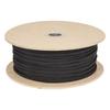 Black Dyed Nylon Filament Braided Sleeve Approximately 5mm 32-strand (flat Cord, Wide, 100m)