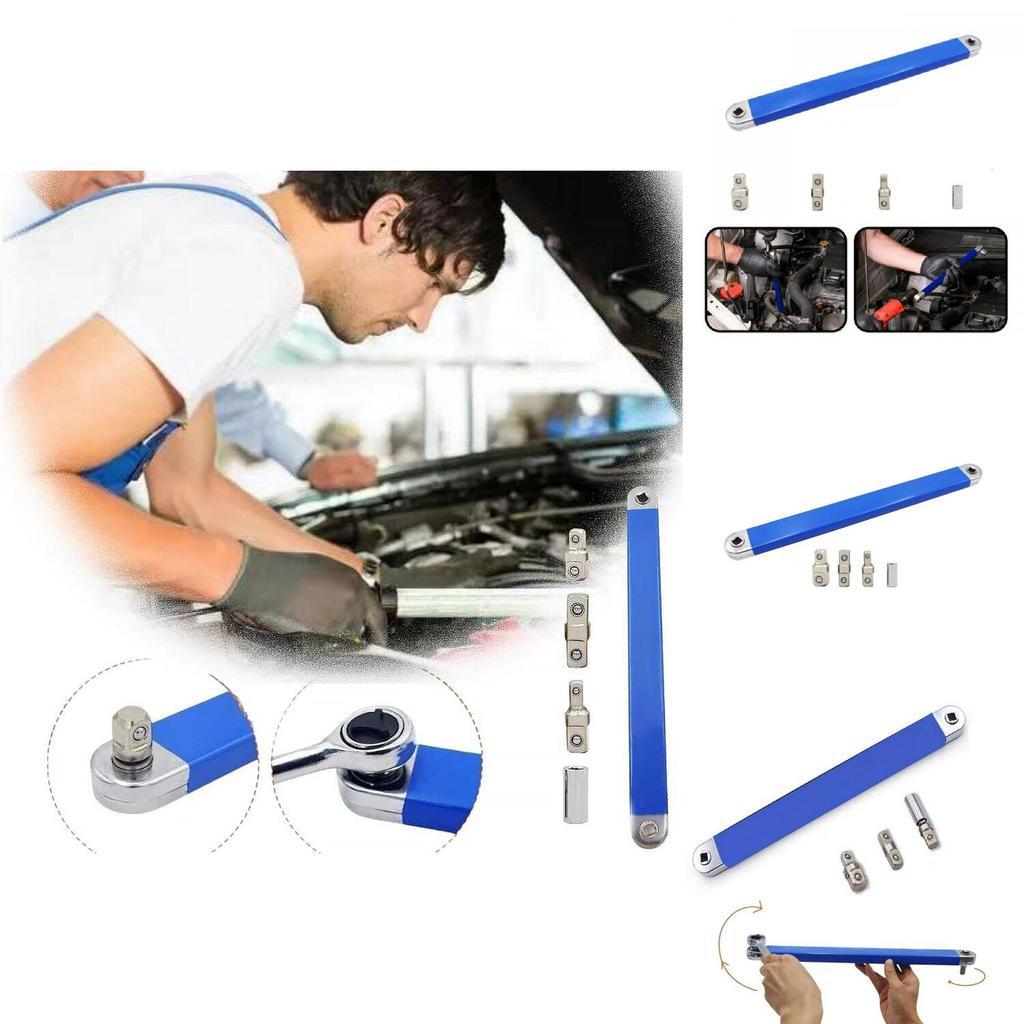 High Carbon Steel 15-inch Offset Extension Wrench Multi-functional Adjustable Tool