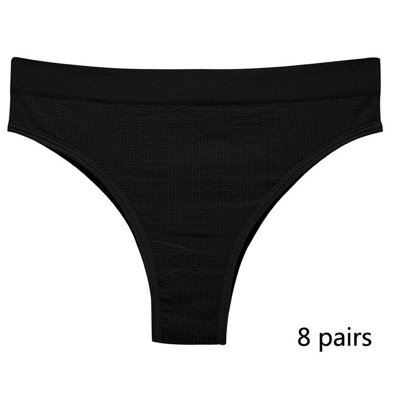 Sports Girls Underwear Thong Female Seamless Large Size Fitness Sports T-word Panties Solid Color Mid-waist Sexy Invisible Girls T Pants Head