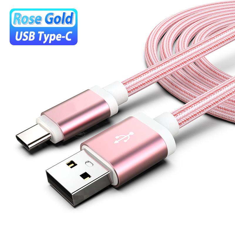 Нейлоновый плетеный USB Type C кабель для быстрой зарядки телефона Samsung M53 M33 A53 A33 5G S22 S21 Ultra USB Type C кабель для быстрой зарядки