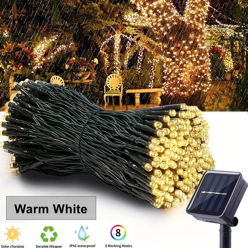 105Ft LED Solar Lights, 300Leds, 8Modes Outdoor Waterproof Fairy Garland Lights, Christmas Party Garden Wedding Birthday Decor