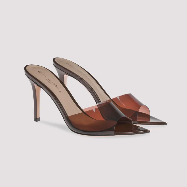 Женские прозрачные туфли-шпильки телесного цвета — удобные туфли на высоком каблуке с открытым носком для ношения на открытом воздухе