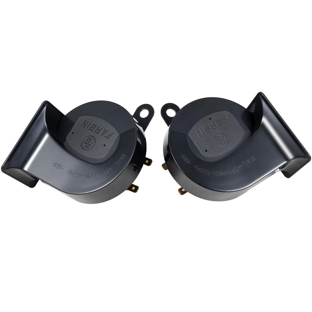 FARBIN Car Horn Horns for Truck 12V Motorcycle Horn Electric Snail Horn High Low Tone for Car Motorcycle Truck SUV