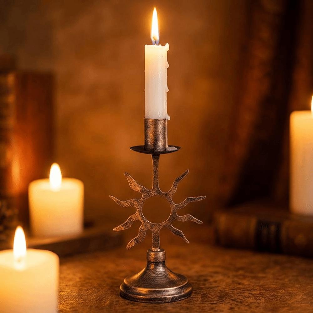 Vintage Stars Candle Holder Handicraft Hollow Candle Holders Modern Candle Stand Dining Table