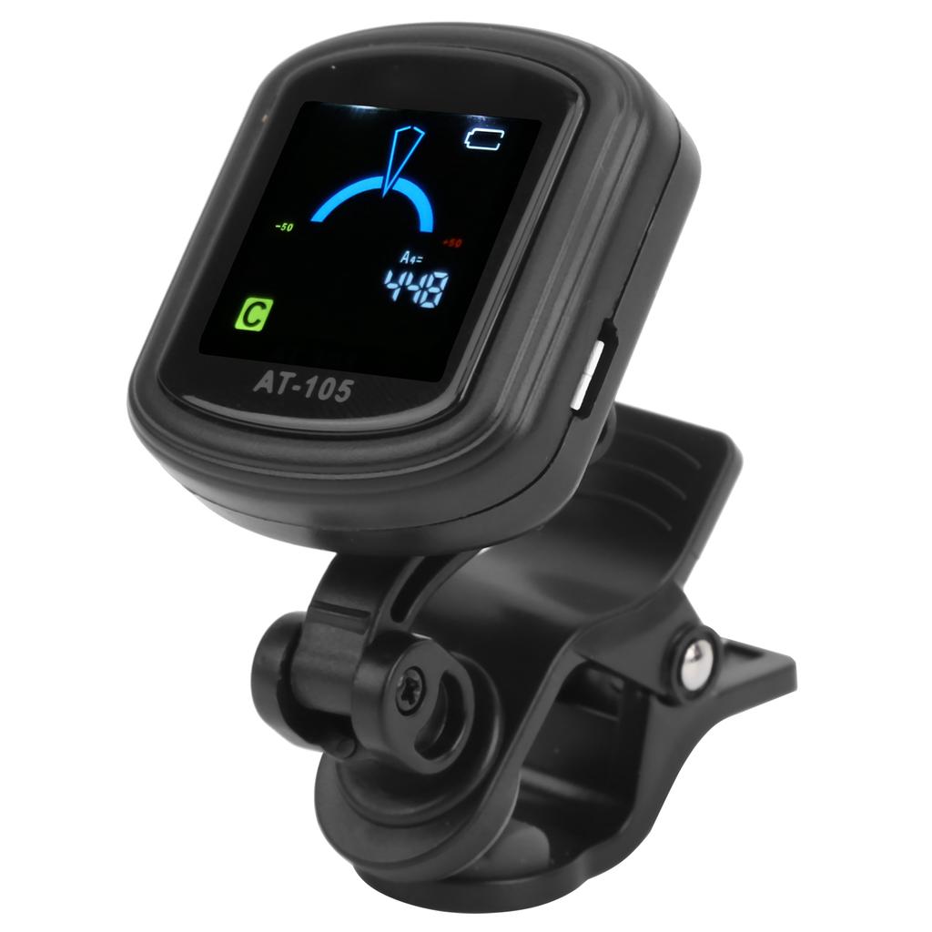 Тюнер-прищепка Aroma Tuner 12 Гитара Равнотемперированный Аккумуляторный 110 мАч Встроенный Аккумулятор At105