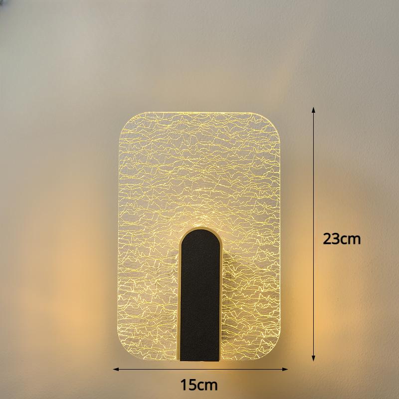 Легкий роскошный домашний настенный светильник, акриловый настенный светильник, круглый золотой светодиодный настенный светильник для гостиной, спальни, прикроватная лестница