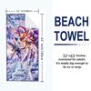 Angewomon Print Beach Towel, Large Soft Quick Dry Towel for Beach Camping Swimming
