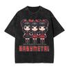 Rock Band Babymetal Vintage Washed Graphic T-Shirt Men's Woman's Hip Hop Loose Fashion Short Sleeve Graphics Tees Street 2330