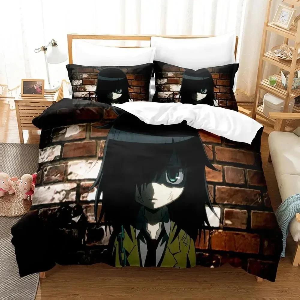 Anime Tomoko Kuroki WataMote Comfortable Duvet Quilt Cover Pillowcase Bedding Set Children Bedroom Decoration Home Textile