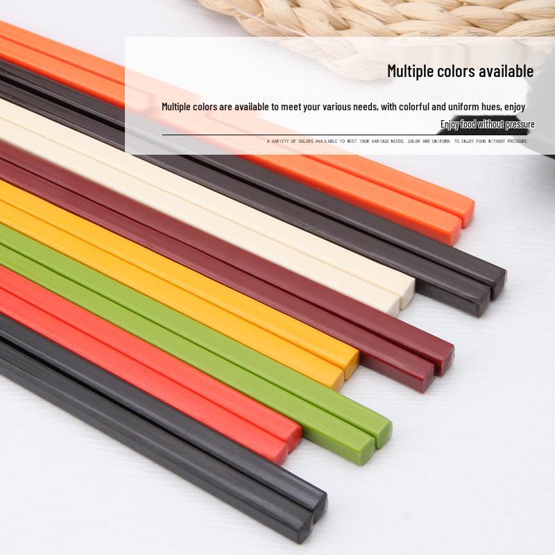 Colorful Disinfected Melamine Chopsticks for Hotels, Restaurants, and Fast Food