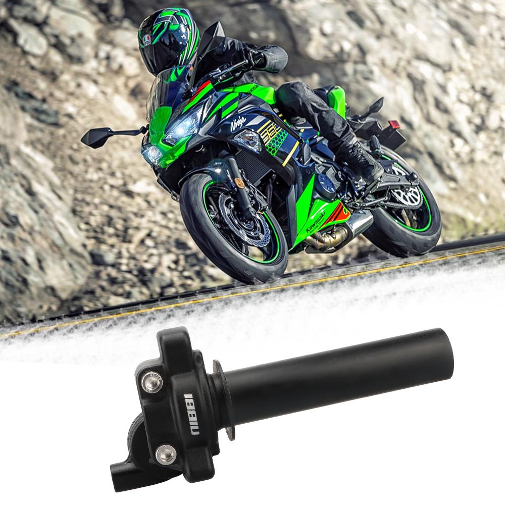 NIBBI Motorcycle Grips Pcx CNC Aluminum Throttle Twist Handlebar For Honda Exc Tmax 530 Yamaha Mt 07 Pit Bike Moto Accessories