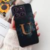 Чехол для Motorola Edge 60 Pro XT2507-1 Силиконовый Модный Роскошный Буквы от A до Z Ударопрочная Задняя Крышка Для Телефона Moto Edge 60Pro