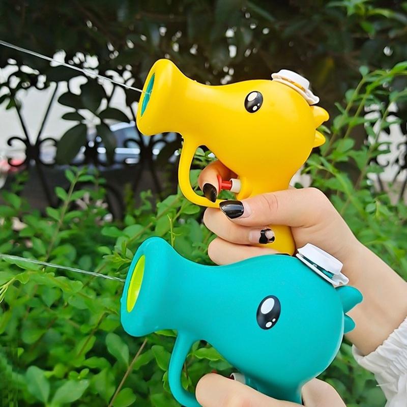 Cartoon Peashooter Water Spray Toys Summer Outdoor Beach Water Spray Toy Handheld Water Squirter Swimming Pool Fight Toys
