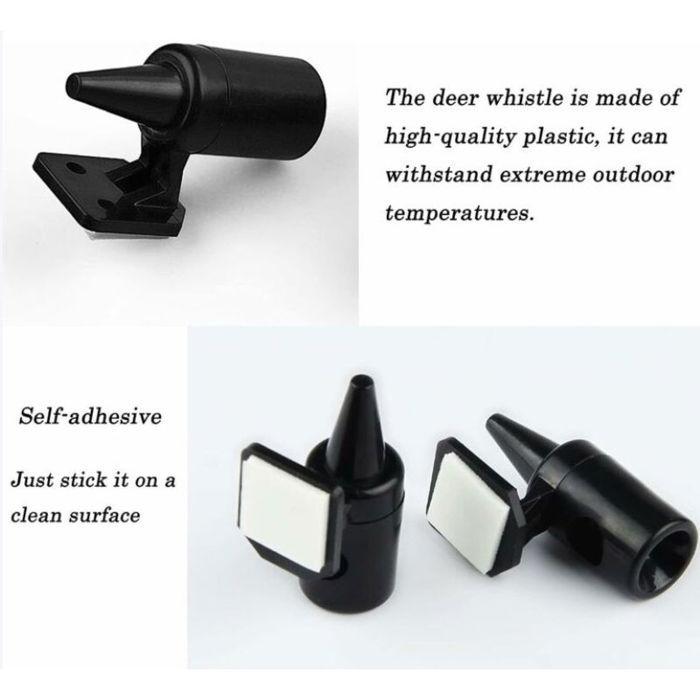 Lot de 6 sifflets ultrasons anti-gibier avertisseurs pour voitures et motos couleurs multiples LARGEIGHT