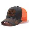 Кожаная нашивка DADDY Тракер Кепка с сеткой Регулируемая Бейсболка Кепка от солнца DAD Snapback Кепка Мужская и Женская