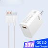 33W USB Phone Charger Fast Charging EU/US Plug Wall Charger For Xiaomi Redmi Note 13 12 iPhone Samsung USB Fast Charger Adapter