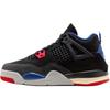 Кроссовки Air 4 Retro PS Rare Air для детей Черный Огненно-красный Насыщенный королевский синий IB4388-003