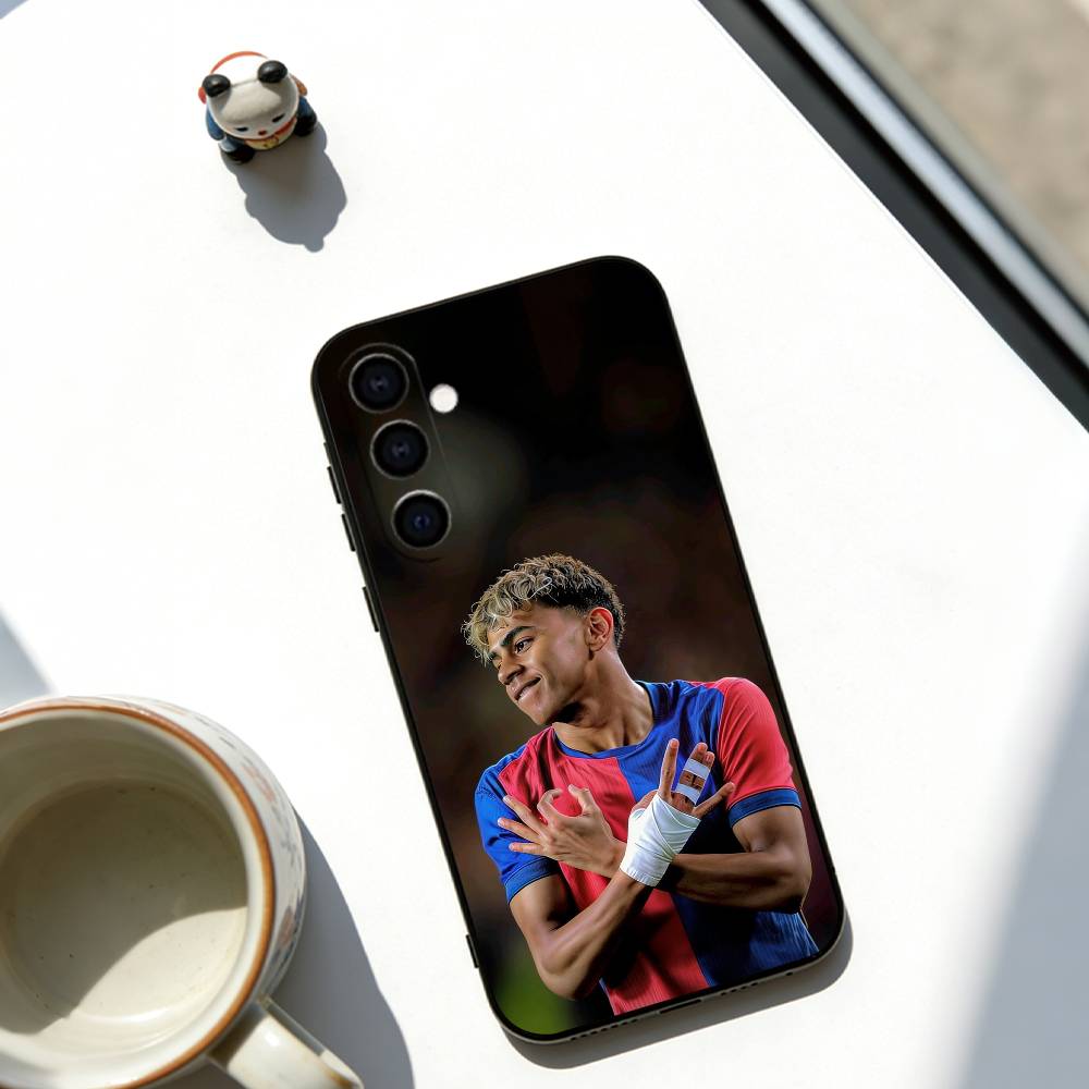 Чехол для телефона Football 19 L-Lamines для Samsung Galaxy A73, A72, A71, A70, A53, A52, A51, Мягкий силиконовый черный чехол