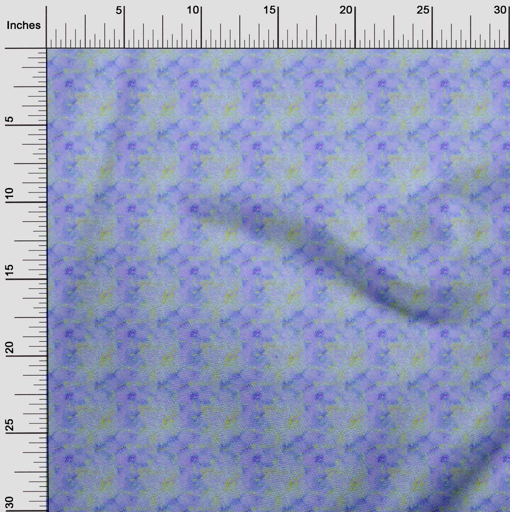 oneOone Ткань Cotton Flex Blue Asian-Tie & Dye-Leather Fabric для шитья, напечатанная ткань для рукоделия, по ярдам 40 дюймов