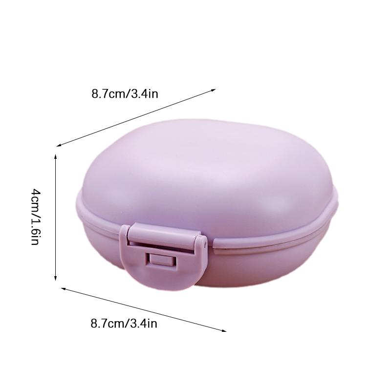Mini Travel Soap Box with Lid Portable Soap Case Dish Shower Bathroom Drain Soap Container Tray Bathroom Accessories Dustproof