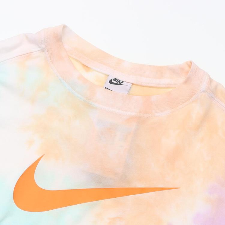 Новая женская футболка Nike Sportswear с рукавом реглан, разноцветная FJ7731-885
