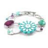 [I4934] - Designer Bracelet 'Vahiné' Turquoise Purple