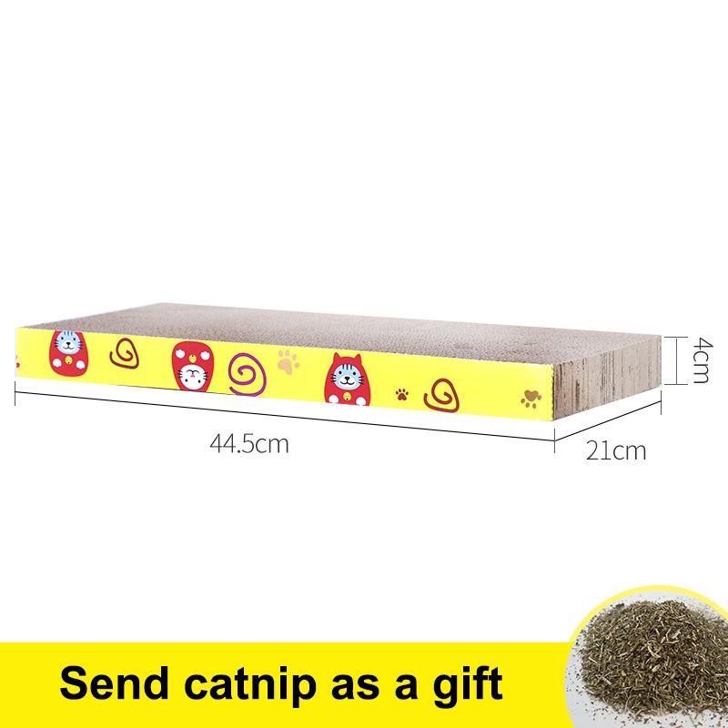 Cat Scratcher Toys Pet Scratching Board Corrugated Cardboard Pad Grinding Nails Interactive Protecting Furniture Cats Toys