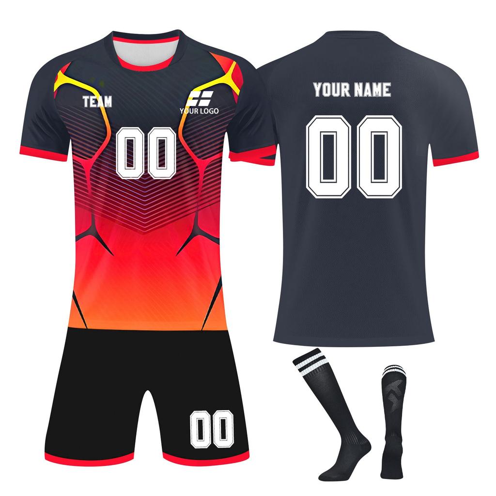 Personalised Shirts Kit Mens Girls With Name Number Custom Football Jerseys For Boys Training Suit