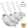 1/3/4Pcs/Set Stainless Steel Wire Fine Mesh Oil Strainer Flour Colander Sieve Sifter Pastry Baking Tools Kitchen Accessories